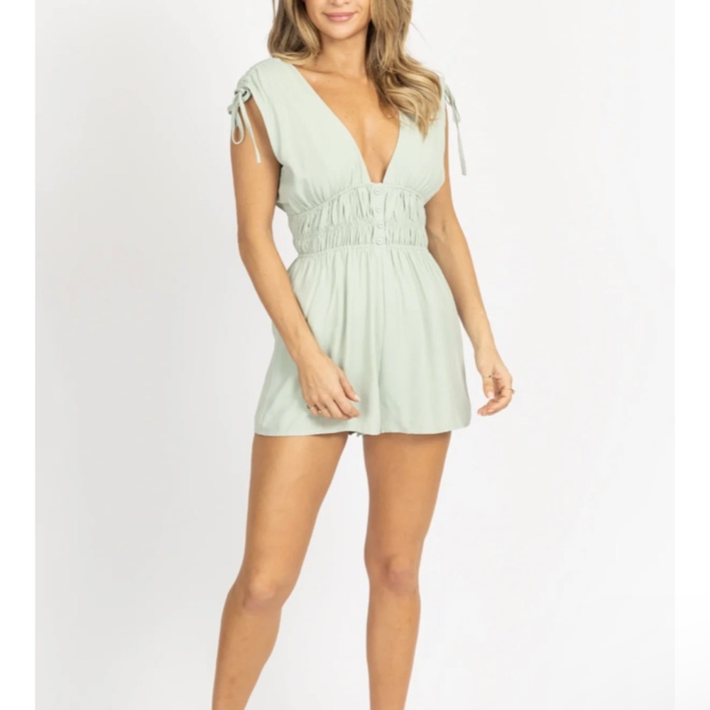 Seafoam Green Romper